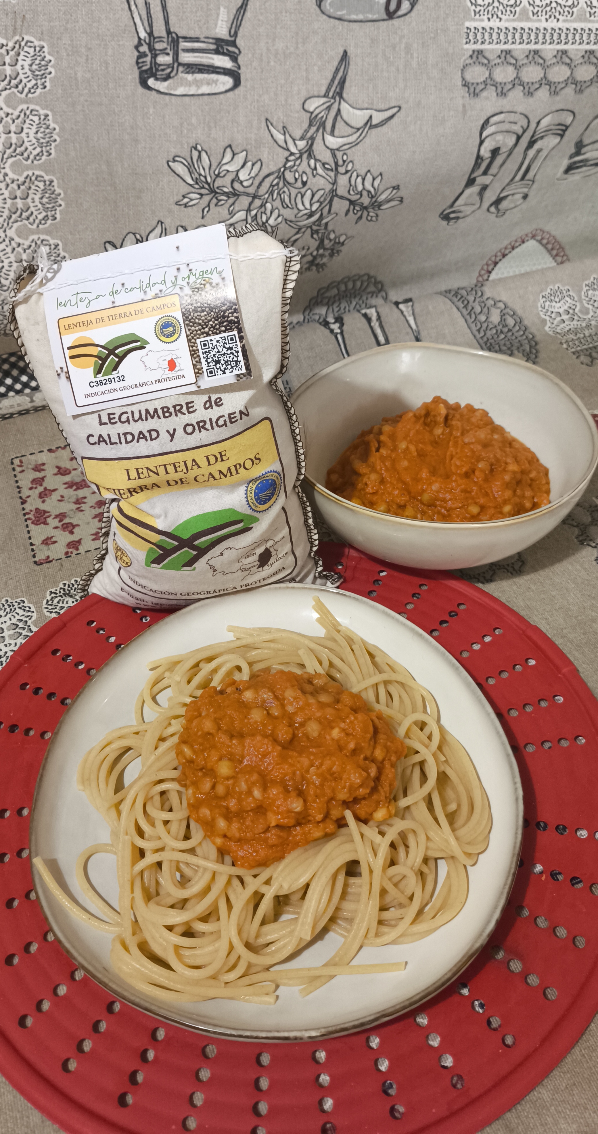 Boloñesa de lentejas